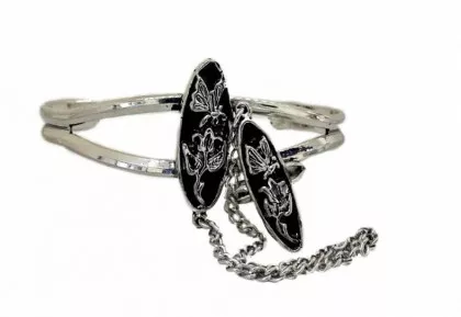 Armspange Schwarze Rose