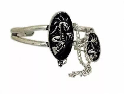Armspange Drache mit Ring