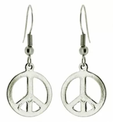 Peace Zeichen Ohrringe