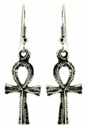 Kreuz Ankh Ohrringe