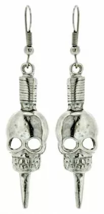 Drop Earring Skull