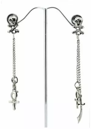 Ohrringe Schwert Ankh Symbol