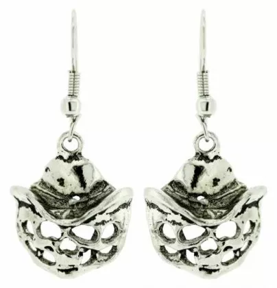 Skull Head Earrings Gangster