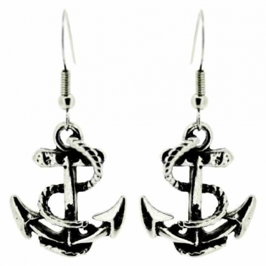 Earrings Ship Anchor