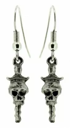 Ohrhänger Totenkopfschlüssel