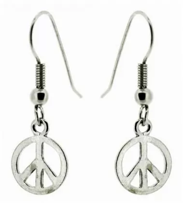 Ohrringe Peace Symbol