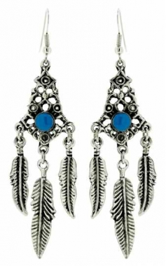 Earrings Indian Feathers