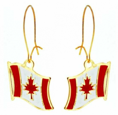 Earrings Canada Flag