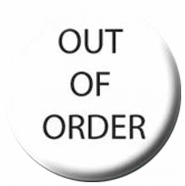 Button Badge Out Of Order