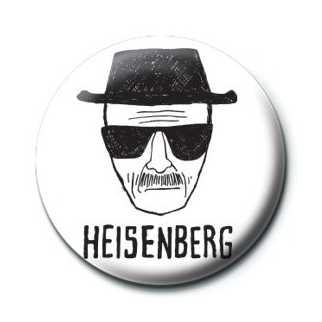 Button Badge Breaking Bad - Heisenberg Paper