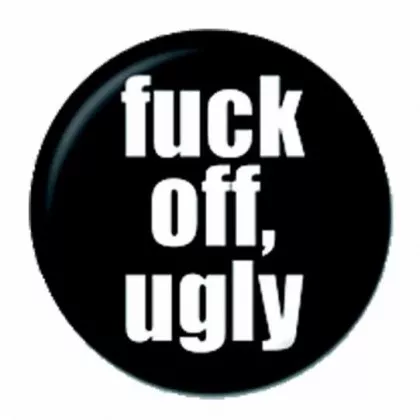 Anstecker Fuck Off Ugly
