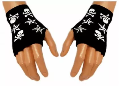 Hand Mittens Stars & Skulls