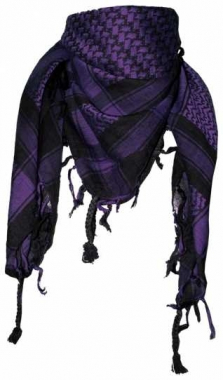 Tactical Shemagh Scarf Black Purple