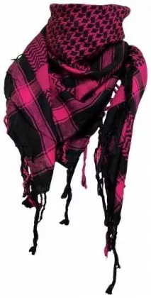 Shemagh Halstuch Schwarz Magenta