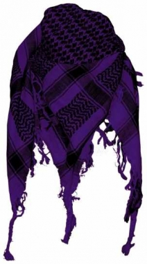 Tactical Shemagh Scarf Purple Black