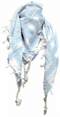 Tactical Shemagh Scarf White Light Blue