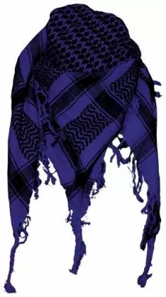Shemagh Halstuch Blau Schwarz