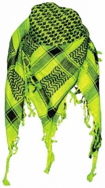 Tactical Shemagh Scarf Neon Yellow Black
