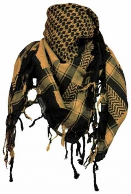Tactical Shemagh Scarf Black Orange