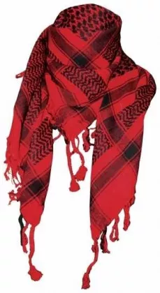 Shemagh Halstuch Rot Schwarz