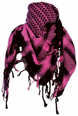 Tactical Shemagh Scarf Black Pink