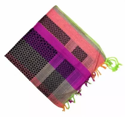 Shemagh Halstuch Magenta Orange Gelb Grün