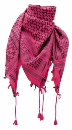 Shemagh Halstuch Pink Schwarz