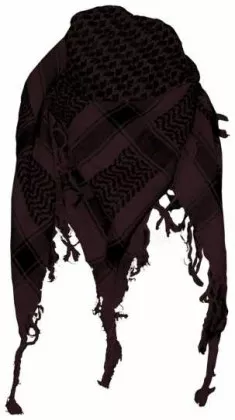 Tactical Shemagh Scarf Brown Black