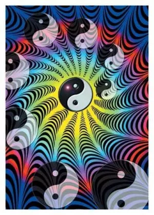 Posterfahne Yin Yang