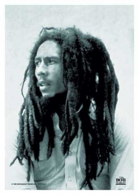 Poster Flag Bob Marley B/W