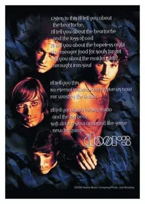 Posterfahne Doors -Poem