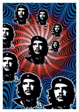 Posterfahne Che Guevara - Spiral