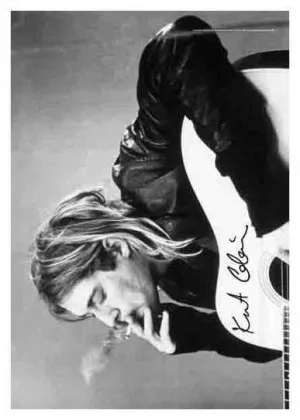 Posterfahne Kurt Cobain