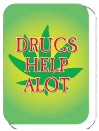 Aufkleber Set Drugs help alot