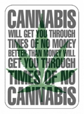 Aufkleber Set Cannabis