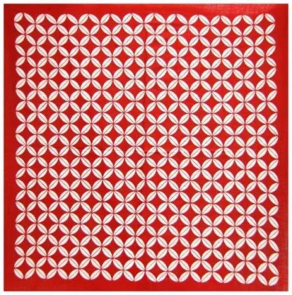 Bandana Halstuch Rotes Webmuster