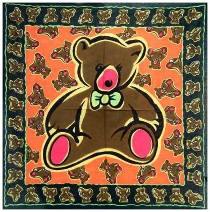 Bandana Halstuch Grüner Teddybär