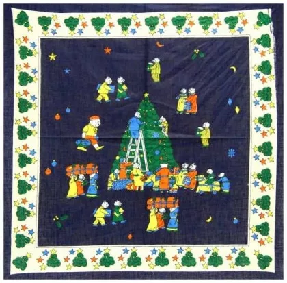 Bandana Kopftuch Blaue Weihnachten