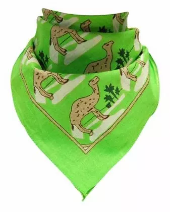 Bandana Head Scarf Camel Caravan in Green