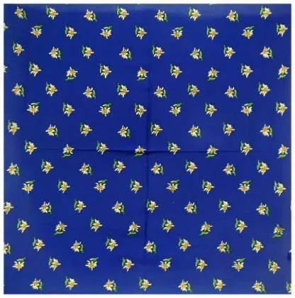 Bandana Halstuch Edelweiß Blau