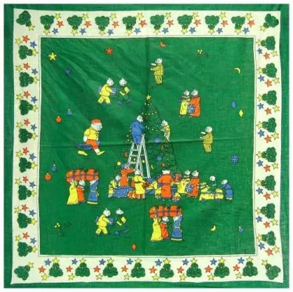 Bandana Kopftuch Weihnachten Grün