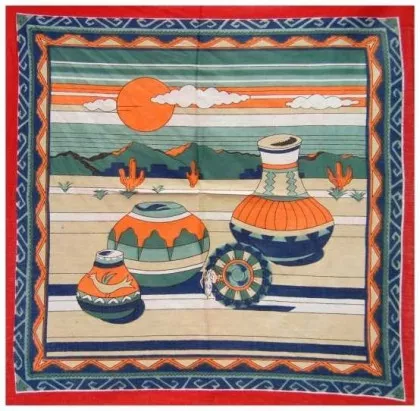 Bandana Kopftuch Indianische Tonkrüge