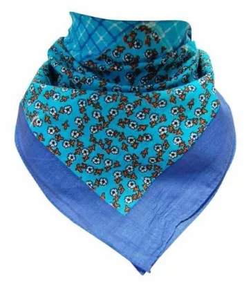 Bandana Halstuch Blaue Karos