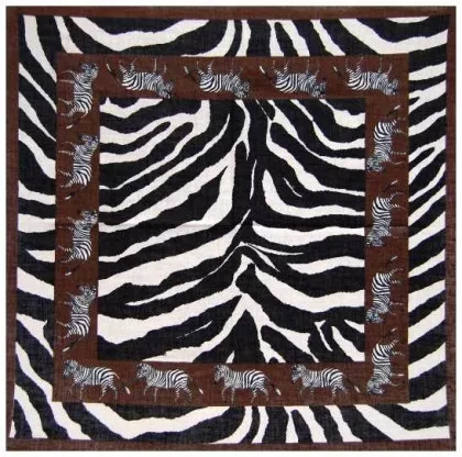 Bandana Halstuch Zebra in Braun