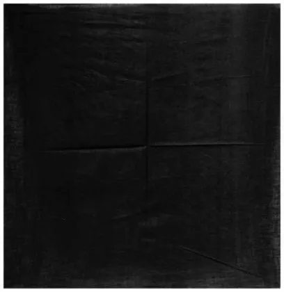 Bandana Tuch Schwarz Uni - 50 cm x 50 cm