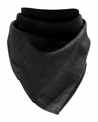 Bandana Scarf Black - 50 cm x 50 cm