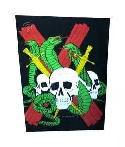 Snake & Skull Rückenaufnäher