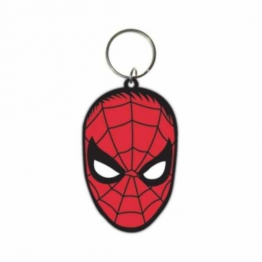 Spiderman Face Keyring Pendant