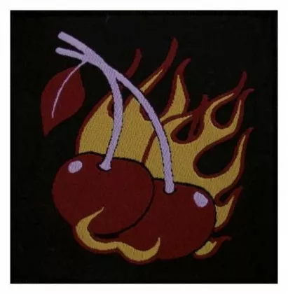 Aufnäher Flammende Kirschen