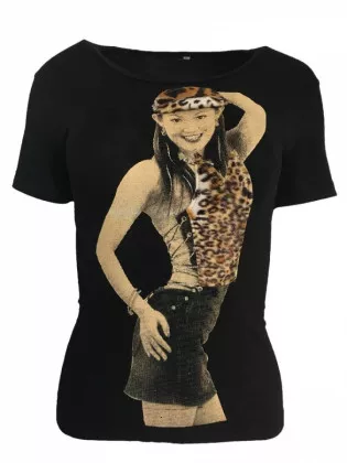 Tshirt mit Glitzer Aufdruck